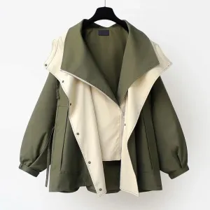 Elara Two-Tone Windbreaker