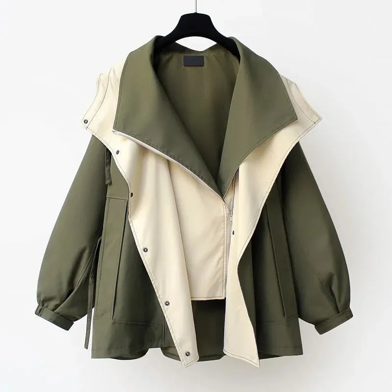 Elara Two-Tone Windbreaker
