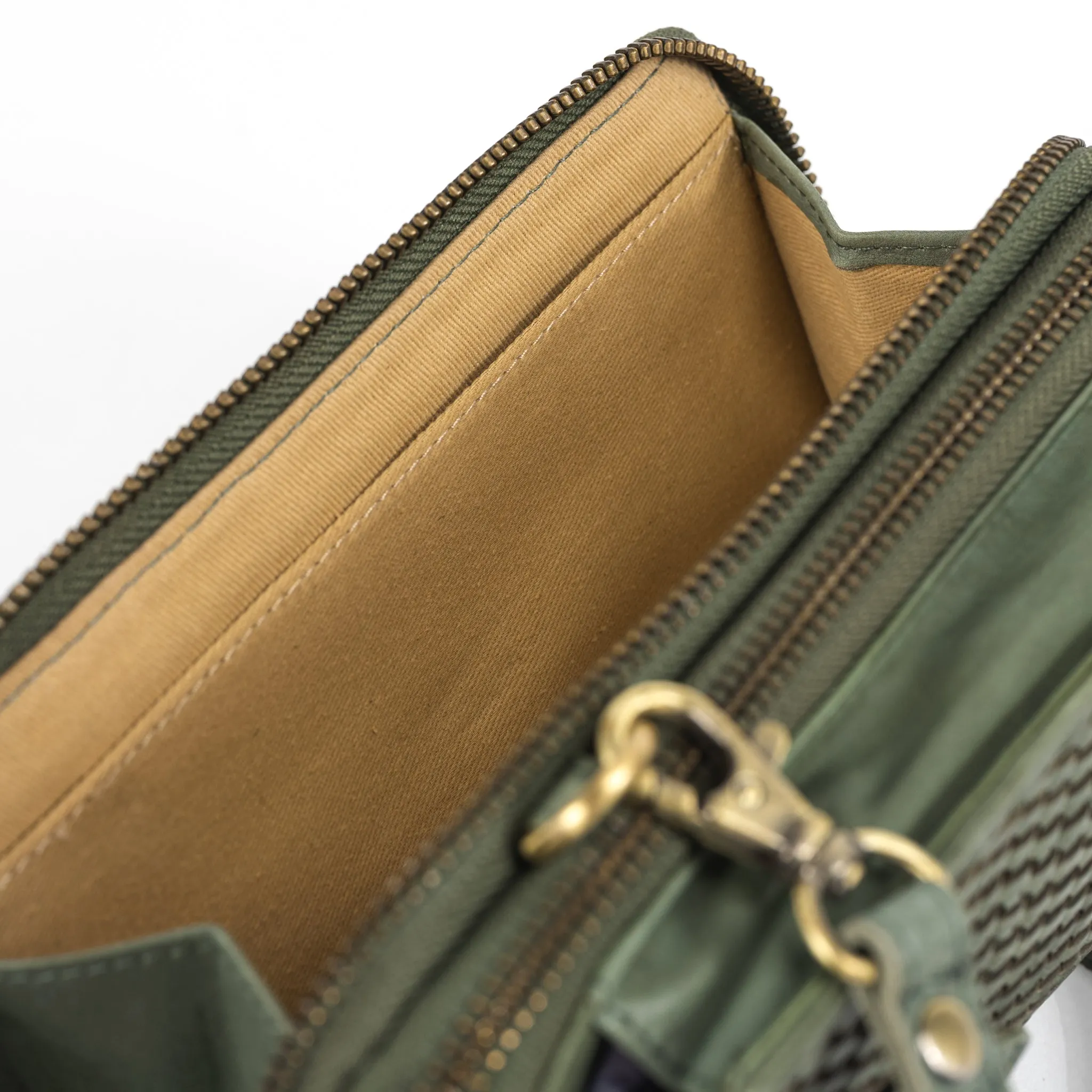 ELLA CROSSBODY - OLIVE - LEATHER