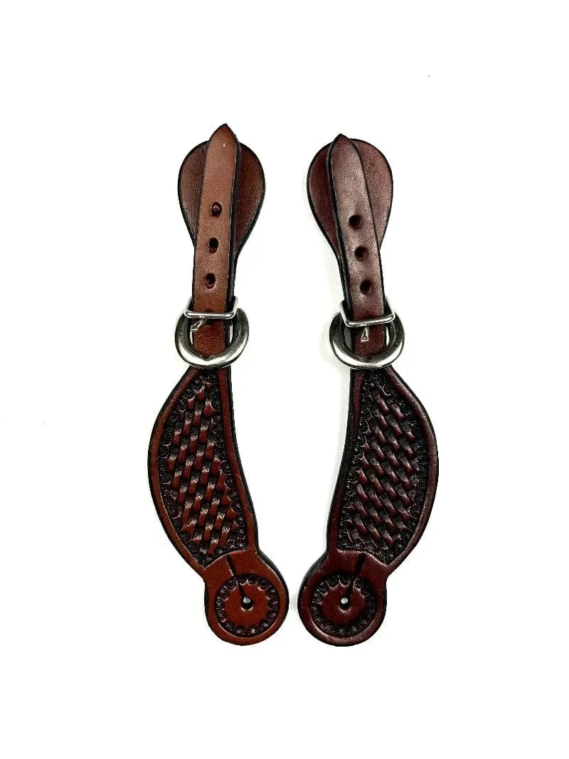 Ezy Ride Spur Straps Youth Basket Stamped