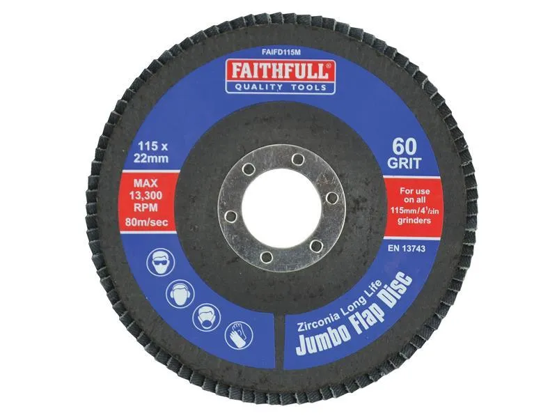Faithfull Flap Disc 115Mm Medium