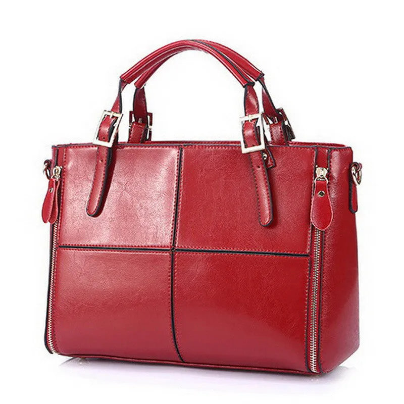 Fashion patchwork designer cattle split leather bags women handbag brand high ladies shoulder bags women bag WLHB974