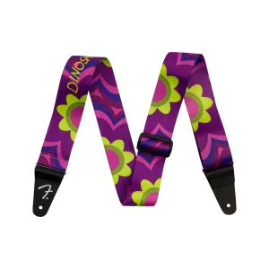 Fender J Mascis Guitar Strap, Magenta Flower