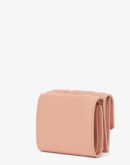 Fendi baguette rosa läder plånbok