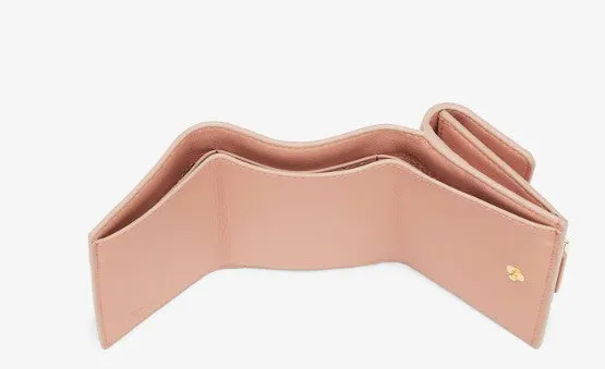 Fendi baguette rosa läder plånbok