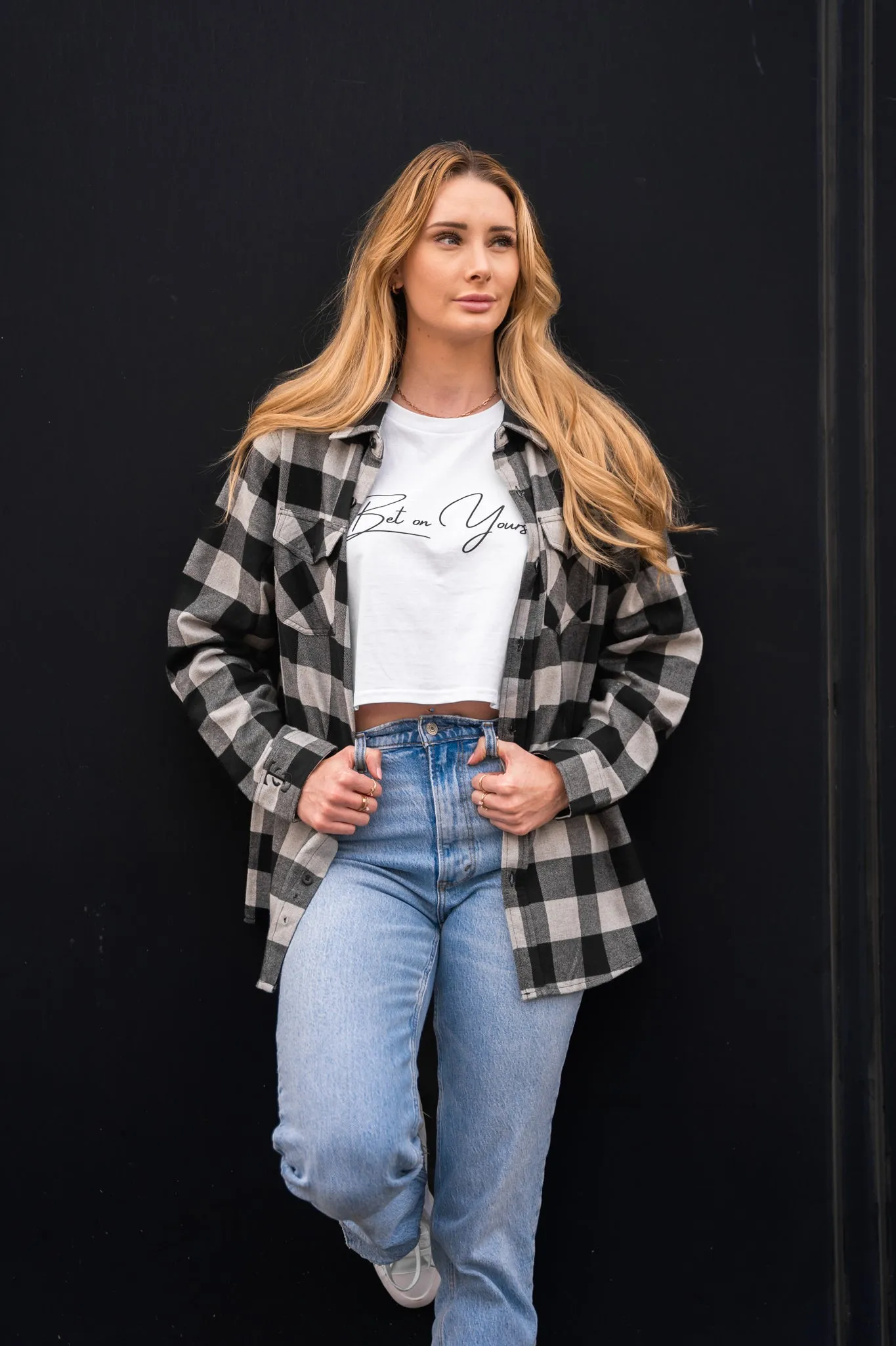 Flannel - Grey Heather / Black