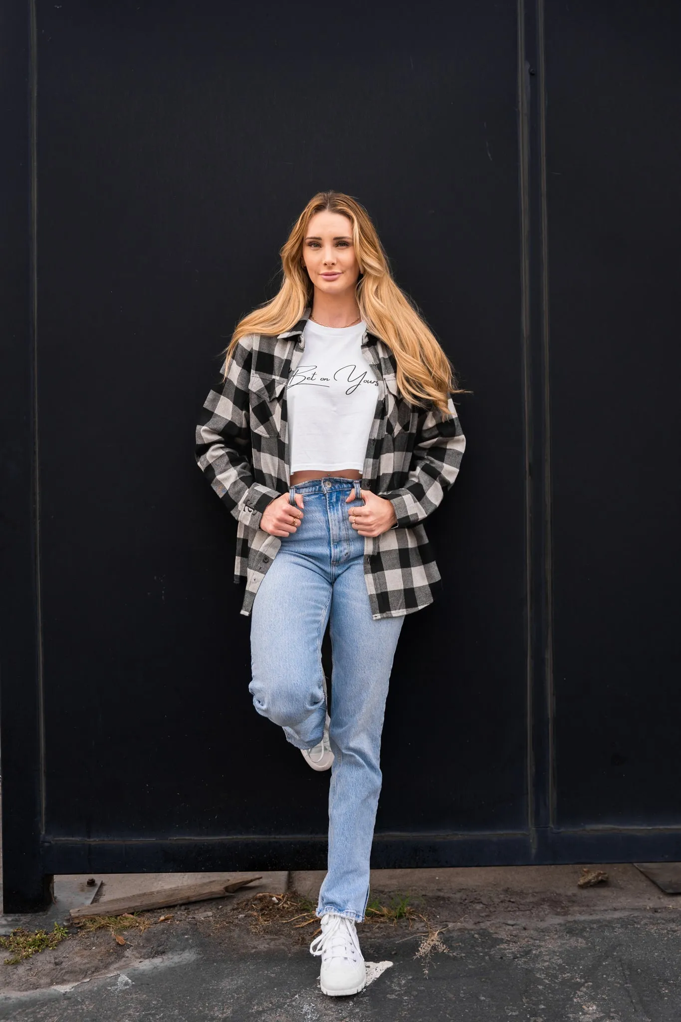 Flannel - Grey Heather / Black