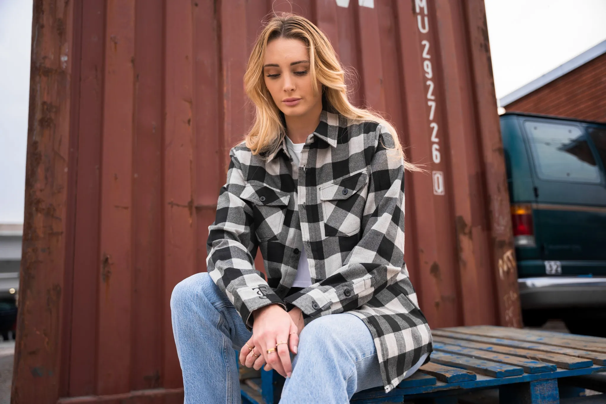 Flannel - Grey Heather / Black