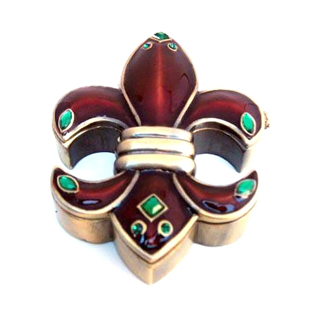 Fleur De Lis Box, Brown