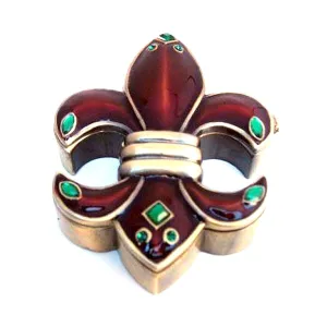 Fleur De Lis Box, Brown