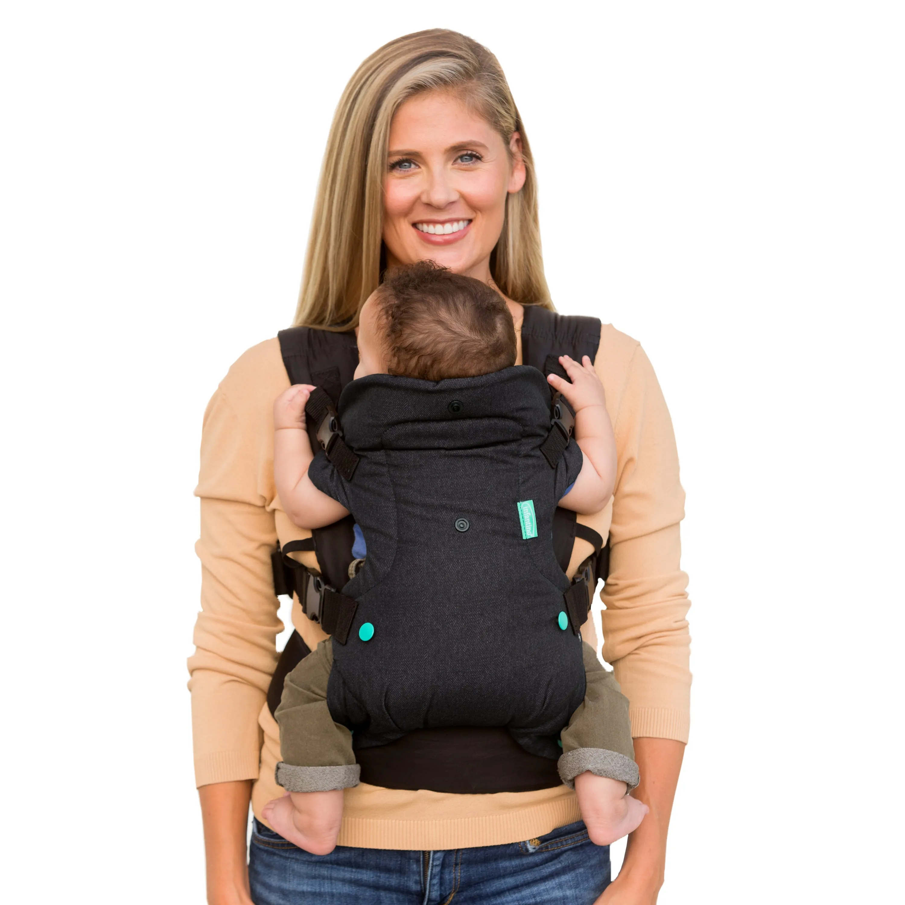 Flip Advanced 4-in-1 Convertible Baby Carrier (Black Denim)