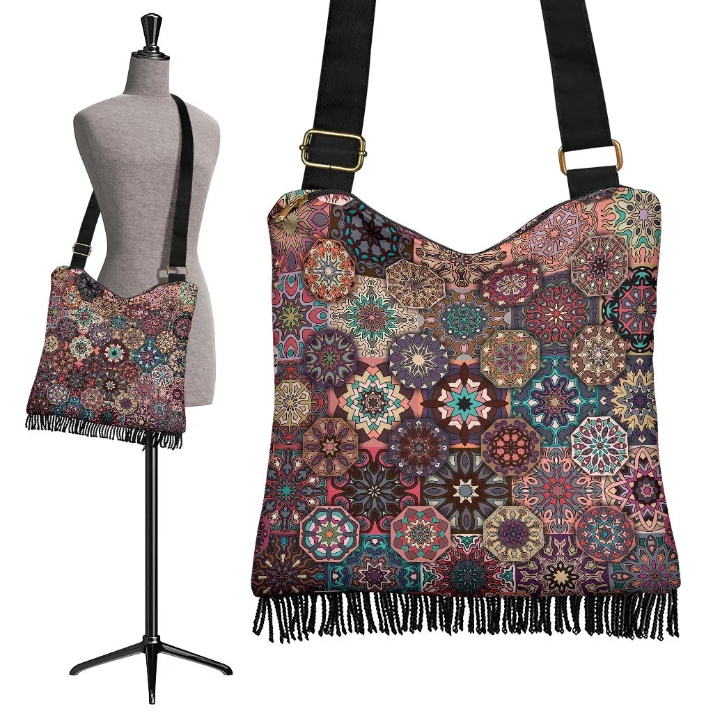 Floral Mandalas Boho Bag