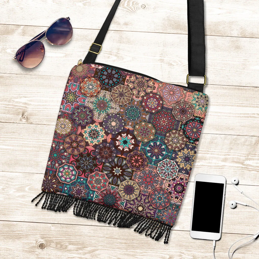 Floral Mandalas Boho Bag