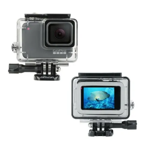 For GoPro HERO7 Silver / White 147ft Clear Underwater Waterproof Housing Case