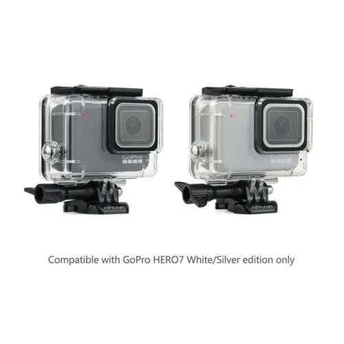 For GoPro HERO7 Silver / White 147ft Clear Underwater Waterproof Housing Case