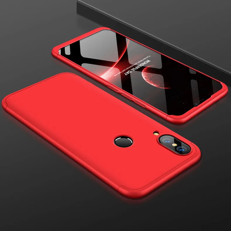 For HUAWEI NOVA 3 3 in 1 360 Degree Non-slip Shockproof Full Protective Case gold