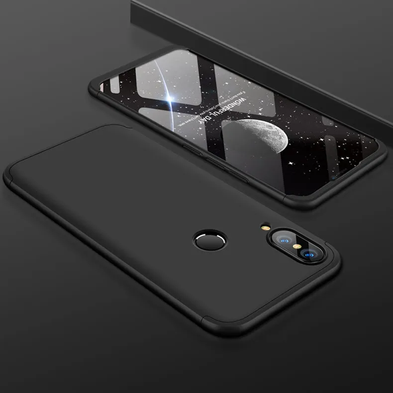 For HUAWEI NOVA 3 3 in 1 360 Degree Non-slip Shockproof Full Protective Case gold