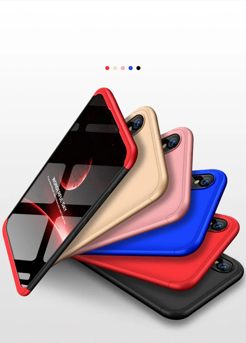 For HUAWEI NOVA 3 3 in 1 360 Degree Non-slip Shockproof Full Protective Case gold