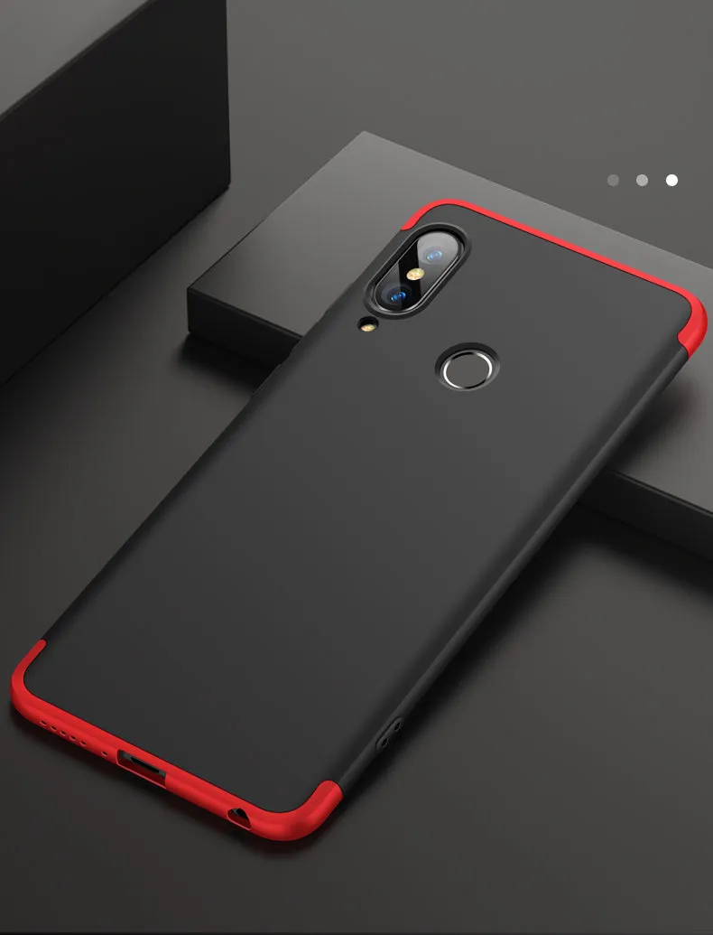 For HUAWEI NOVA 3 3 in 1 360 Degree Non-slip Shockproof Full Protective Case gold