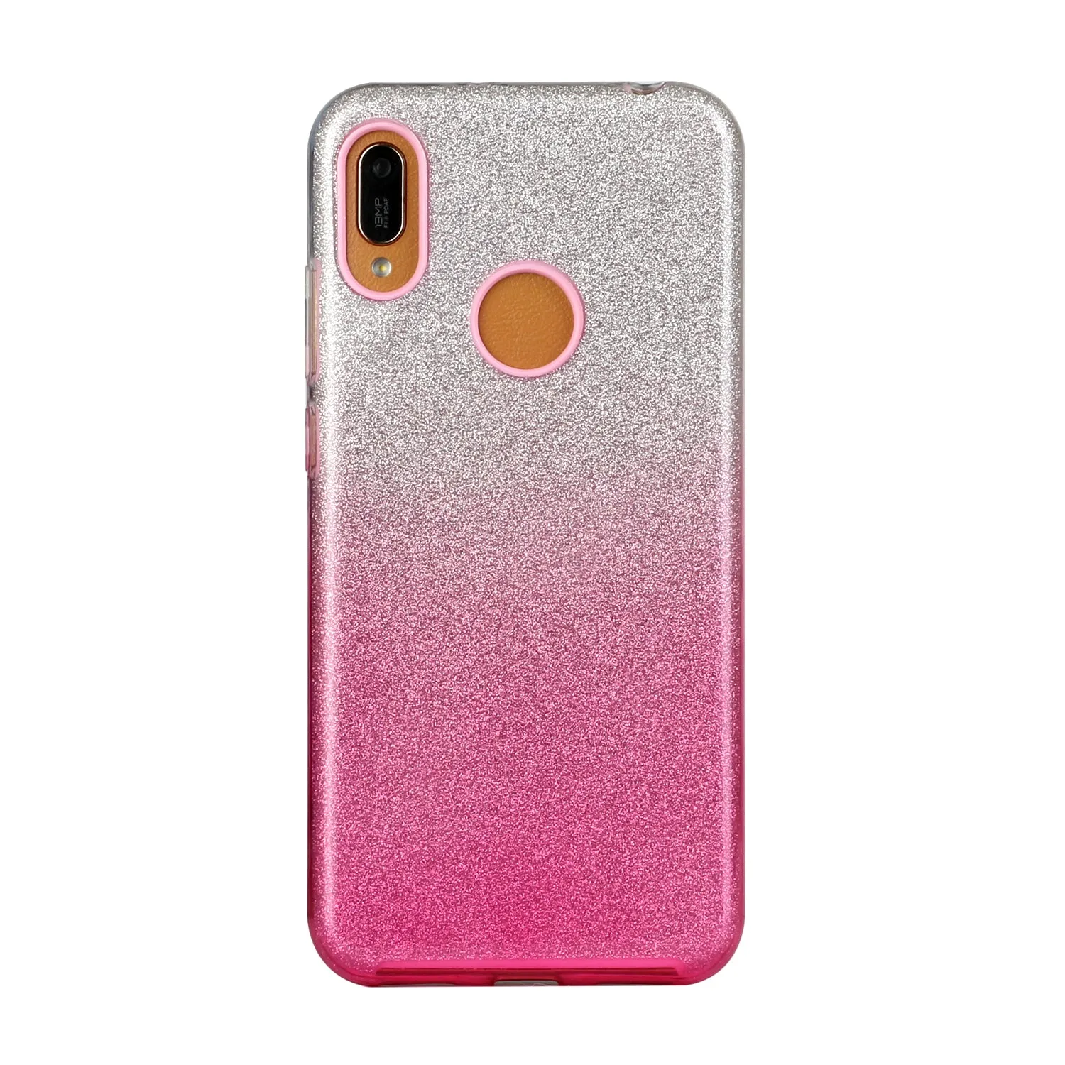 for HUAWEI P20 LITE/P30 LITE/P40 LITE/Nova6SE/Nova 7i Phone Case Gradient Color Glitter Powder Phone Cover with Airbag Bracket black