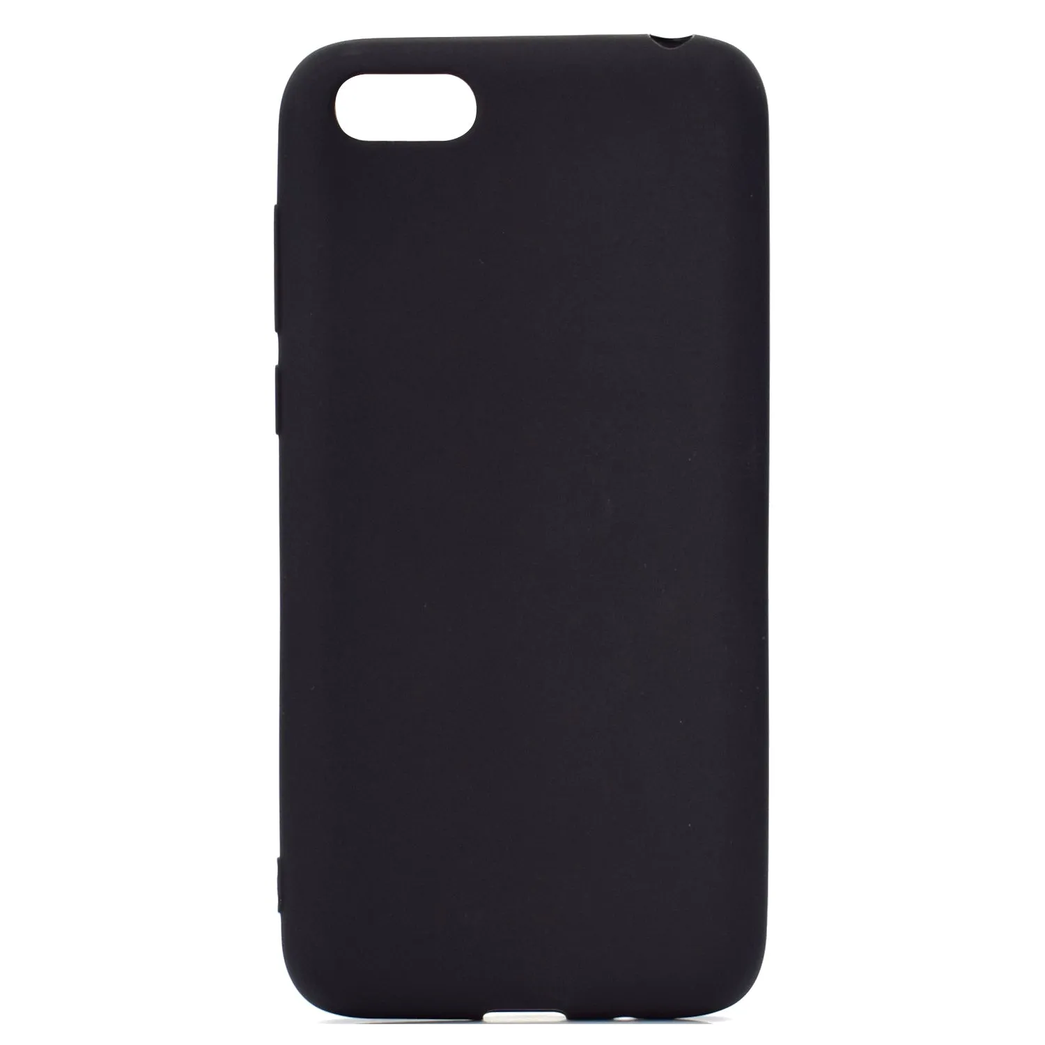 for HUAWEI Y5 2018 Cute Candy Color Matte TPU Anti-scratch Non-slip Protective Cover Back Case black