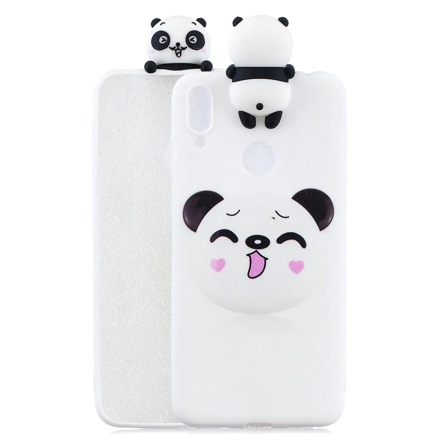 For Huawei Y7 2019 3D Cartoon Lovely Coloured Painted Soft TPU Back Cover Non-slip Shockproof Full Protective Case Music unicorn
