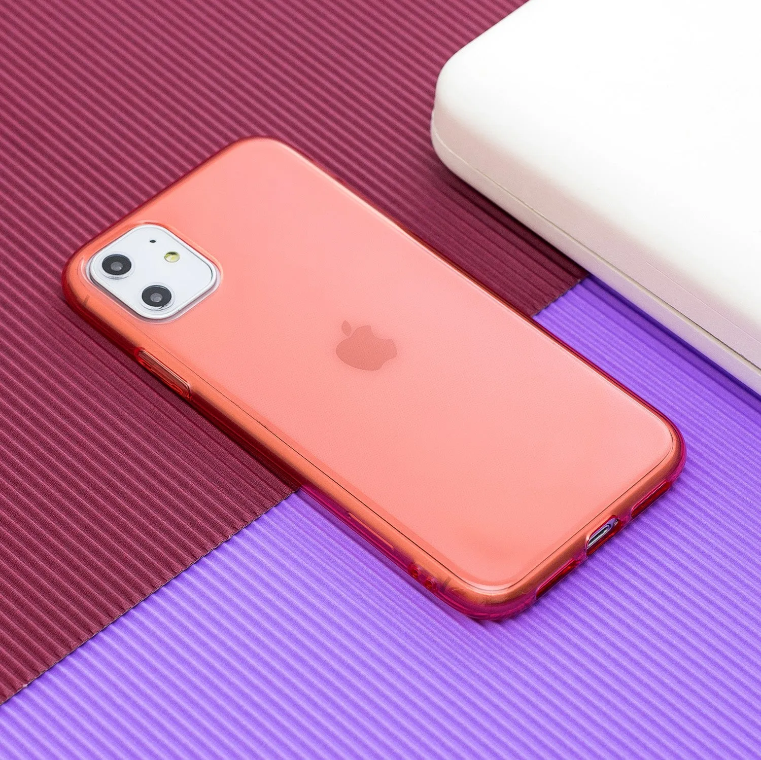 for iPhone 11 / 11 Pro / 11 Pro Max Clear Colorful TPU Back Cover Cellphone Case Shell Royal Blue