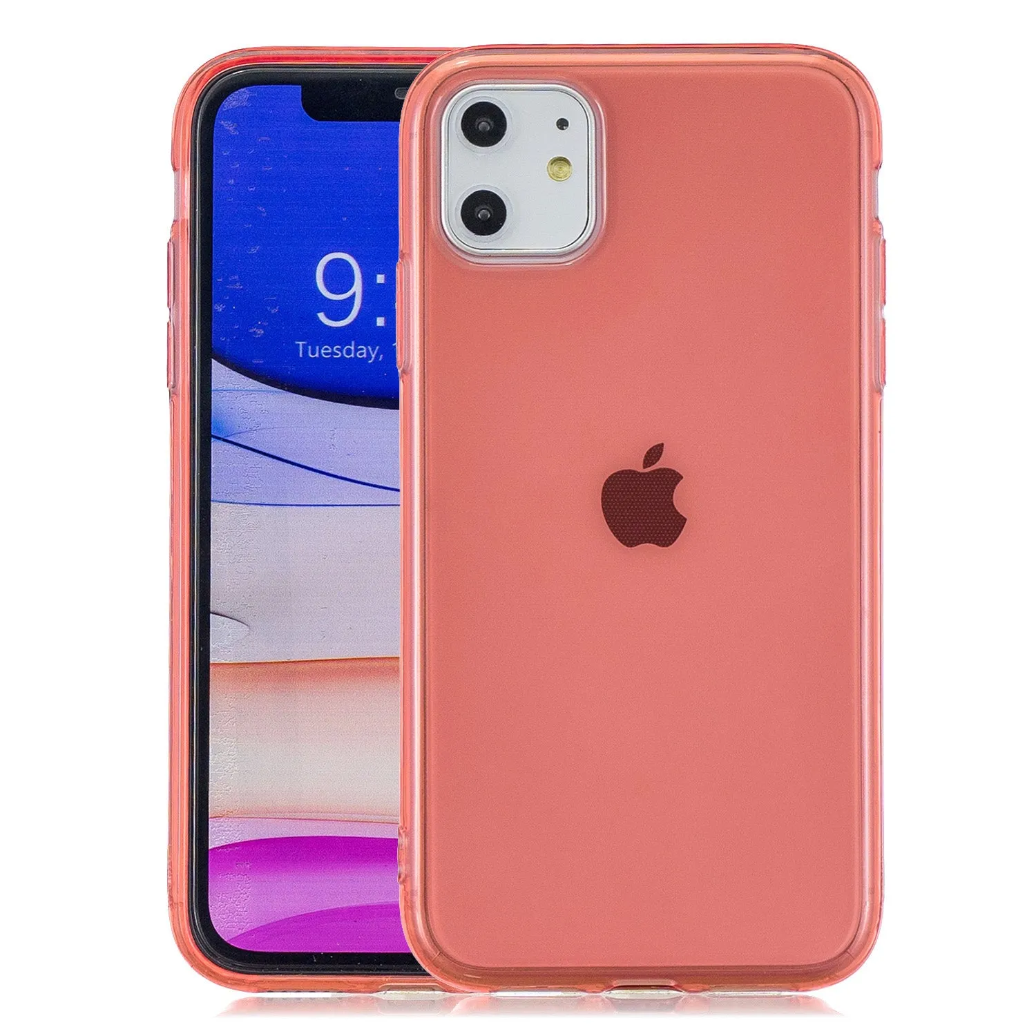 for iPhone 11 / 11 Pro / 11 Pro Max Clear Colorful TPU Back Cover Cellphone Case Shell Royal Blue
