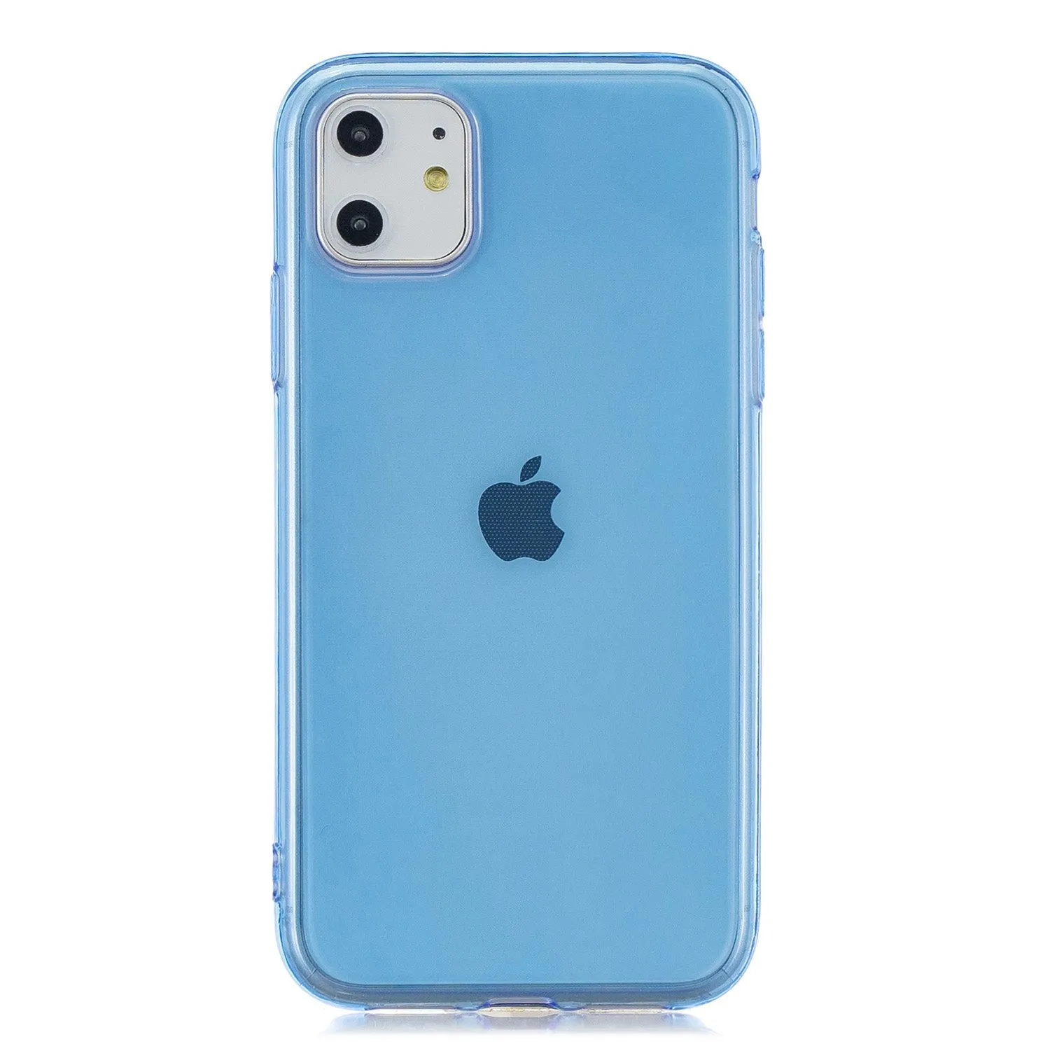 for iPhone 11 / 11 Pro / 11 Pro Max Clear Colorful TPU Back Cover Cellphone Case Shell Royal Blue