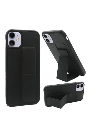 FOR iPHONE 12 MINI 5.4 FOLDABLE MAGNETIC KICKSTAND VEGAN CASE COVER