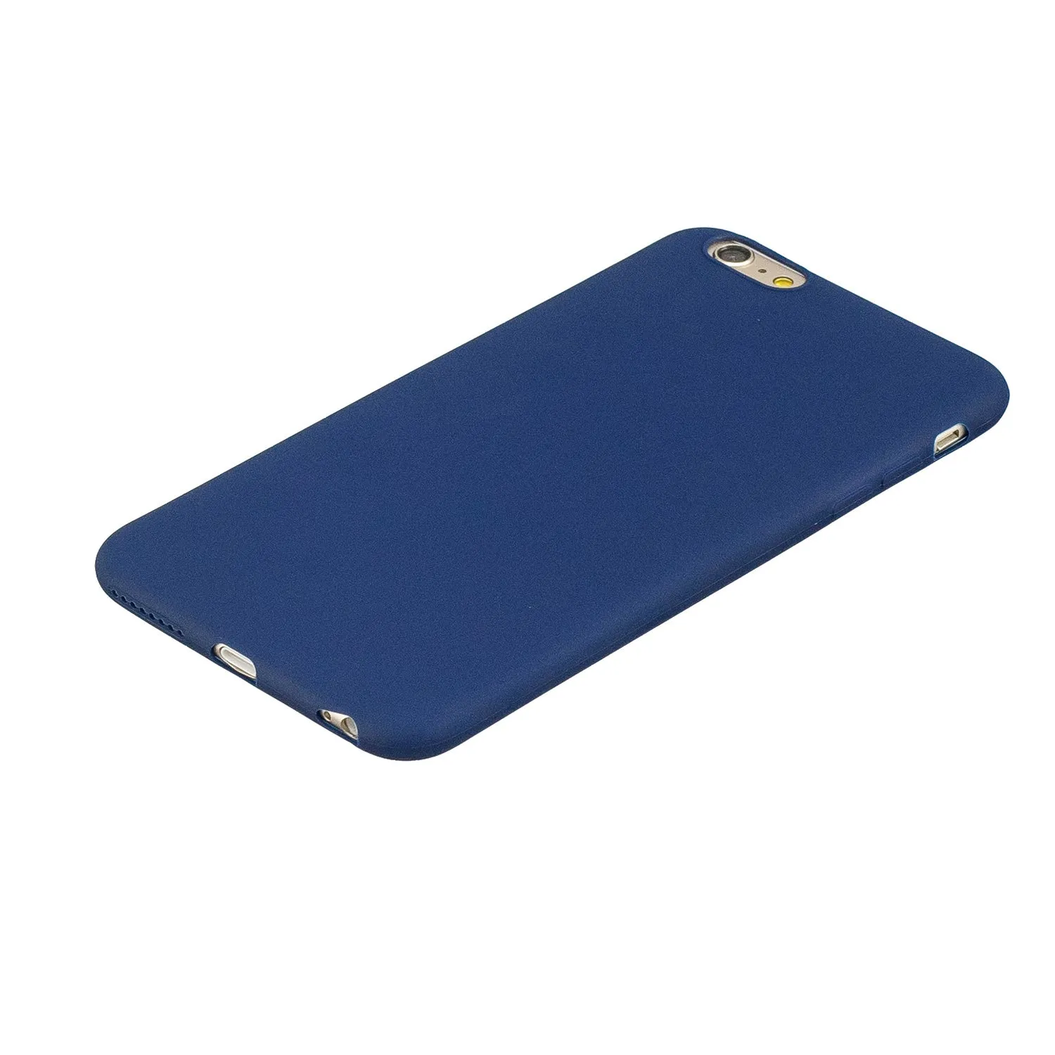 for iPhone 6/6S Lovely Candy Color Matte TPU Anti-scratch Non-slip Protective Cover Back Case Navy