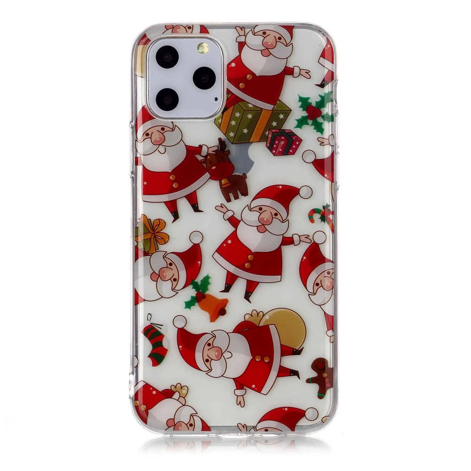 For iPhone11 Pro Cute Cell Phone Case Christmas Gifts TPU Soft Phone Shell
