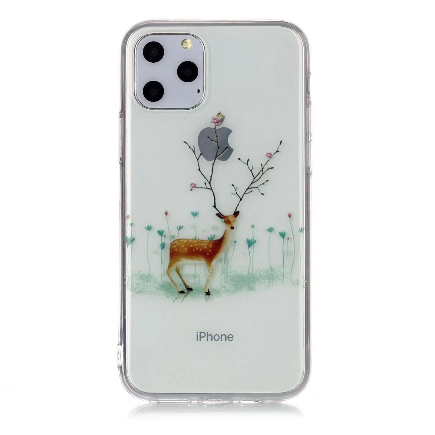 For iPhone11 Pro Cute Cell Phone Case Christmas Gifts TPU Soft Phone Shell