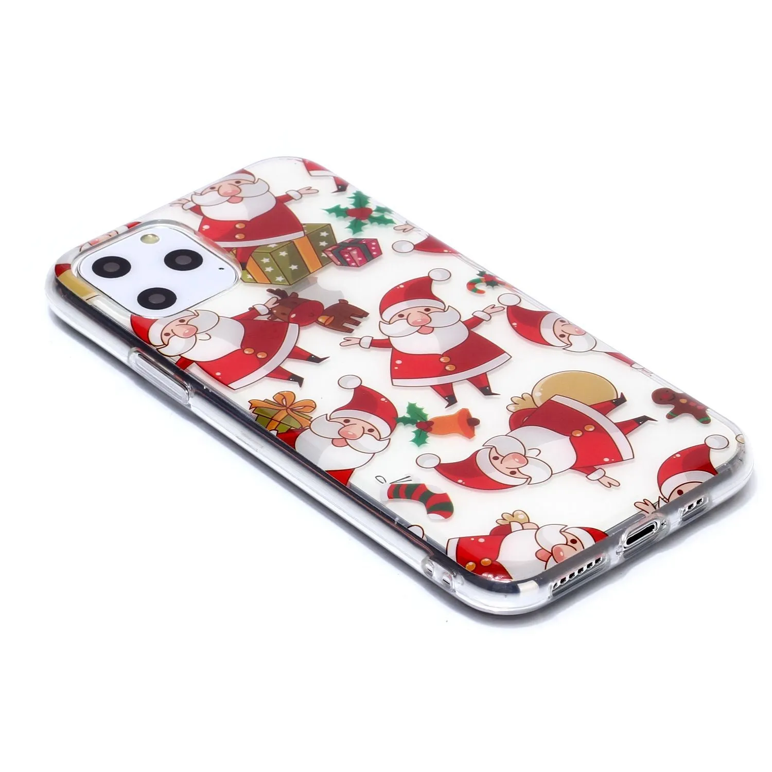 For iPhone11 Pro Cute Cell Phone Case Christmas Gifts TPU Soft Phone Shell