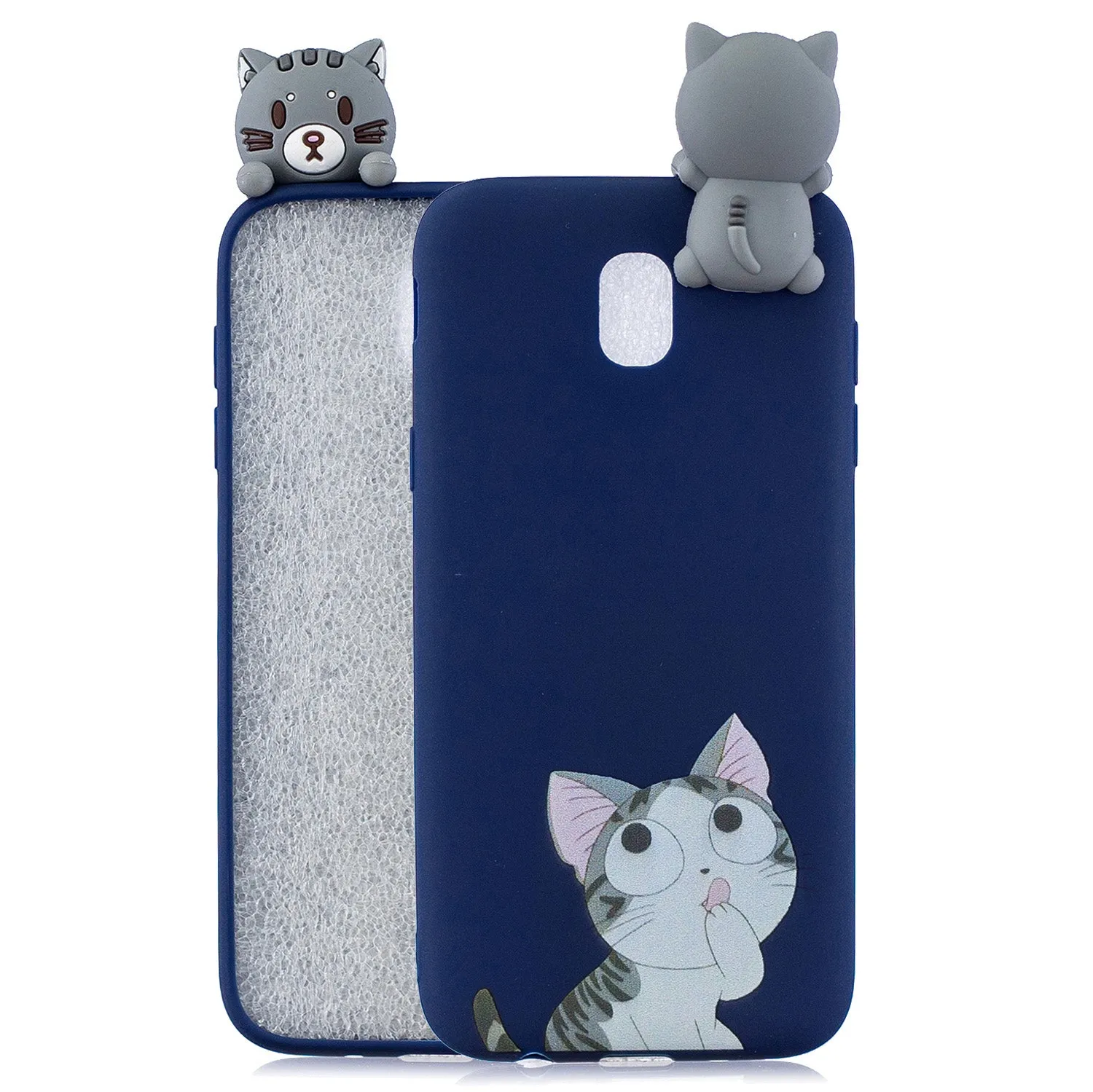For Redmi 8A 3D Cartoon Painting Back Cover Soft TPU Mobile Phone Case Shell big face cat