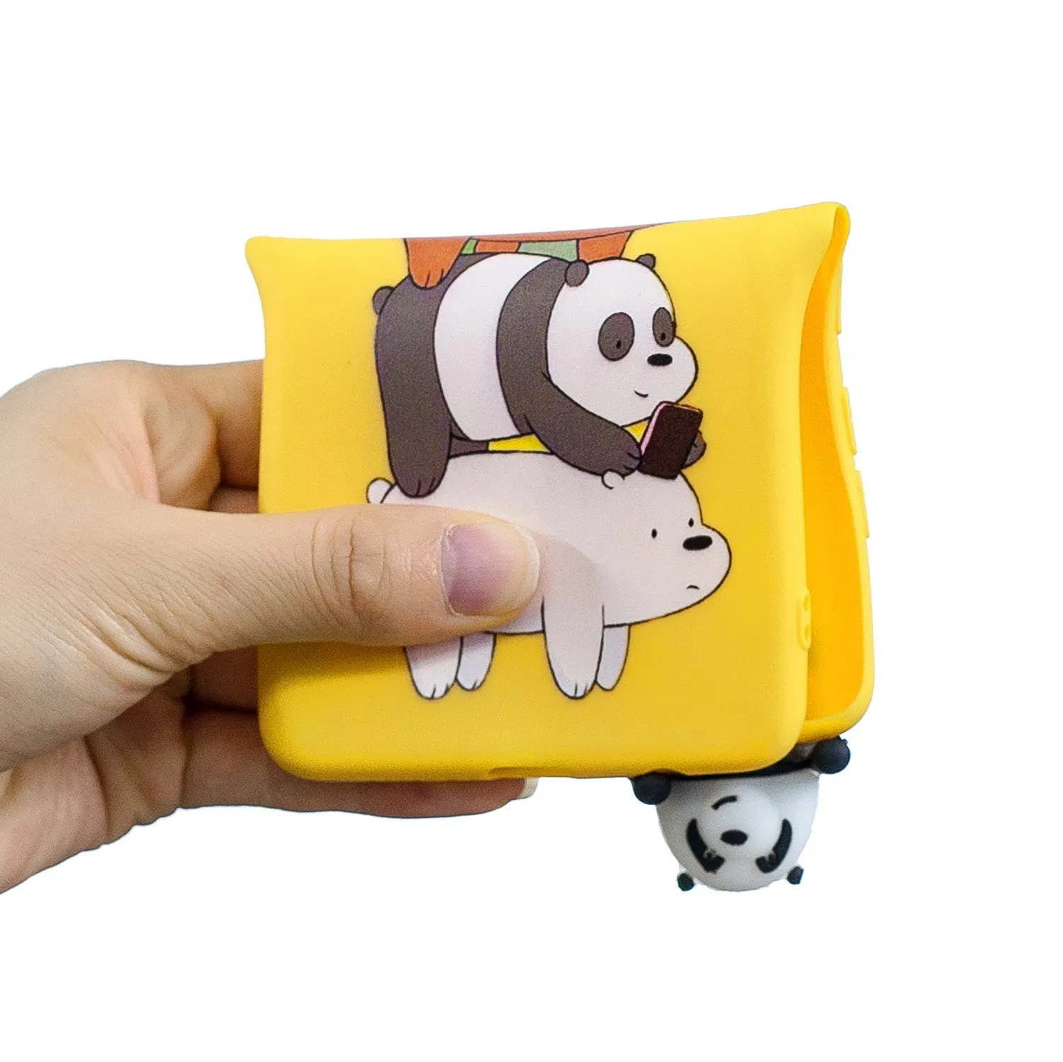 For Redmi 8A 3D Cartoon Painting Back Cover Soft TPU Mobile Phone Case Shell Striped bear