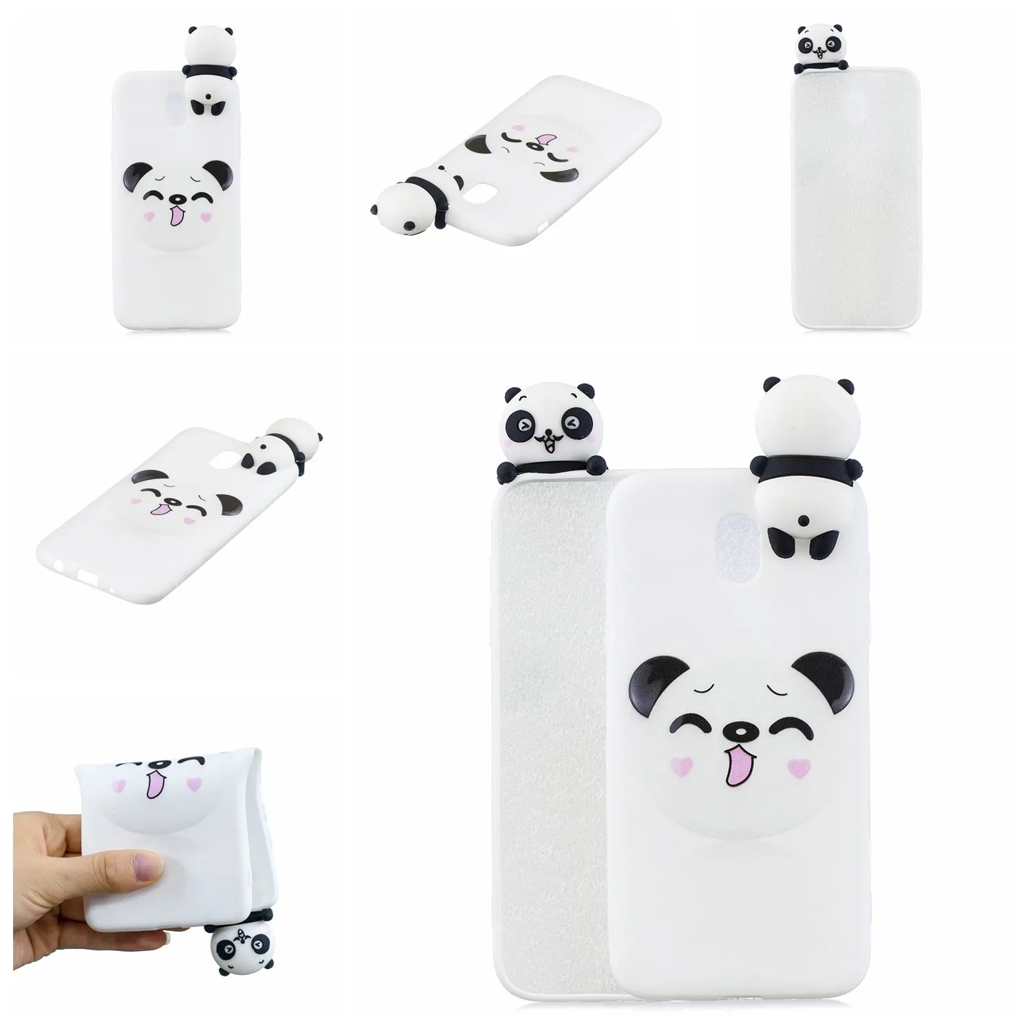 For Redmi 8A 3D Cartoon Painting Back Cover Soft TPU Mobile Phone Case Shell Striped bear