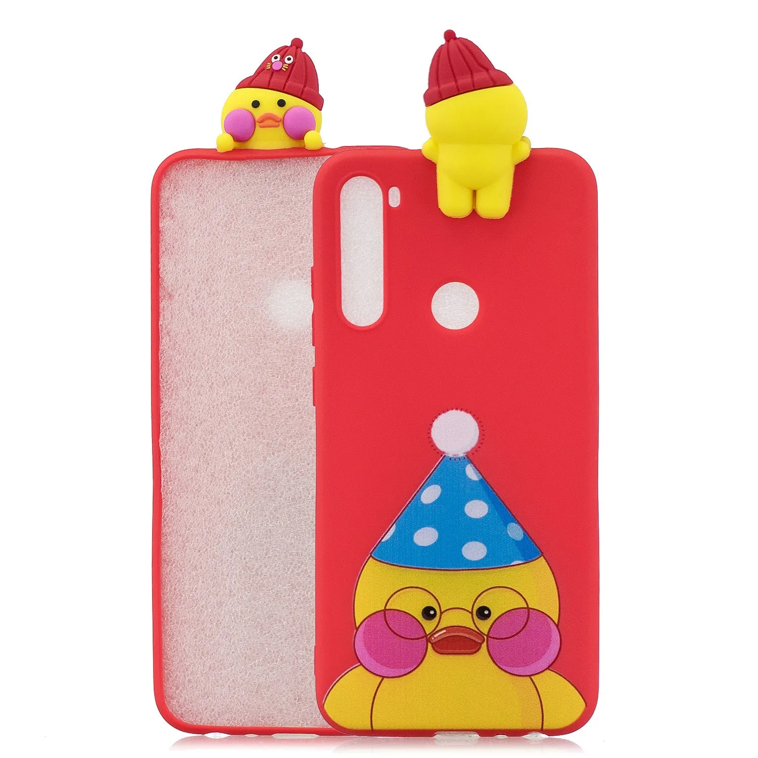 For Redmi NOTE 8 NOTE 8 pro 3D Color Painting Pattern Drop Protection Soft TPU Back Cover Mobile Phone Case black