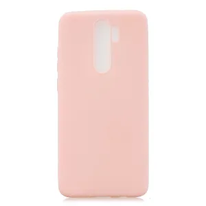 For Redmi NOTE 8 NOTE 8 Pro Soft Candy Color Frosted Surface Shockproof TPU Back Cover Mobile Phone Case Light pink