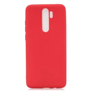 For Redmi NOTE 8 NOTE 8 Pro Soft Candy Color Frosted Surface Shockproof TPU Back Cover Mobile Phone Case red