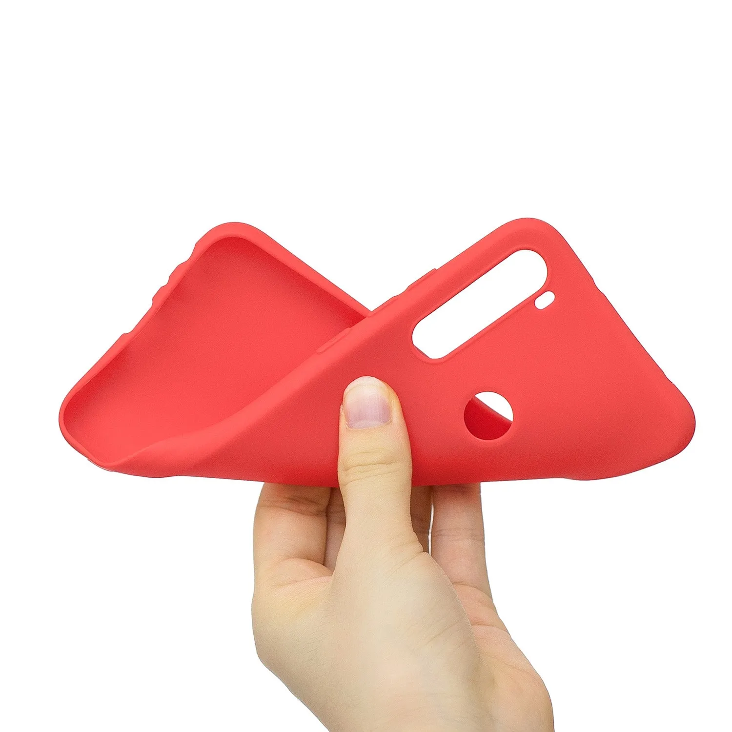 For Redmi NOTE 8 NOTE 8 Pro Soft Candy Color Frosted Surface Shockproof TPU Back Cover Mobile Phone Case red