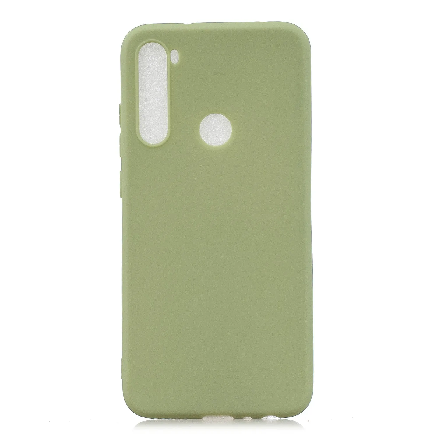 For Samsung A01/ A11/A21/A41/A51/A71/A81/A91 Mobile Phone Case Lovely Candy Color Matte TPU Anti-scratch Non-slip Protective Cover Back Case 10 beans green