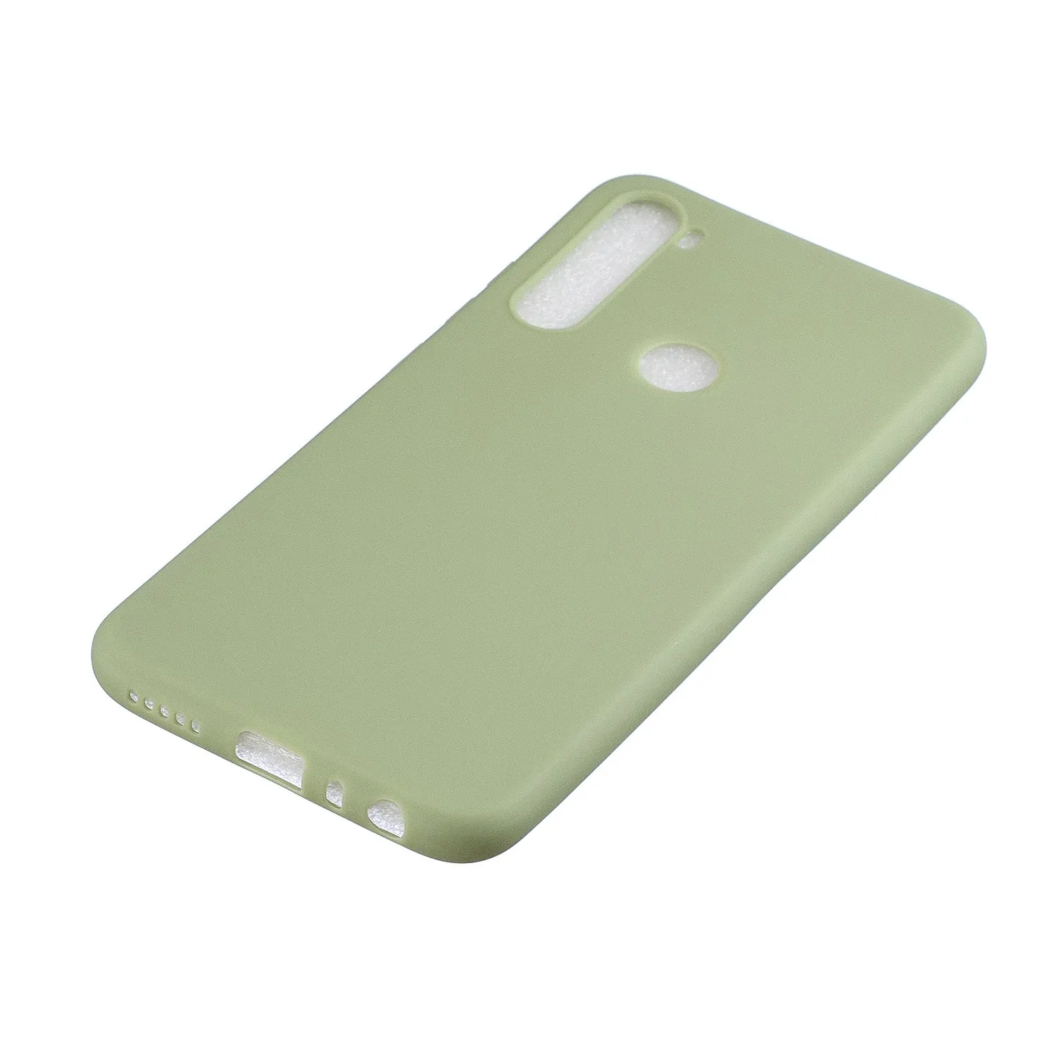 For Samsung A01/ A11/A21/A41/A51/A71/A81/A91 Mobile Phone Case Lovely Candy Color Matte TPU Anti-scratch Non-slip Protective Cover Back Case 10 beans green