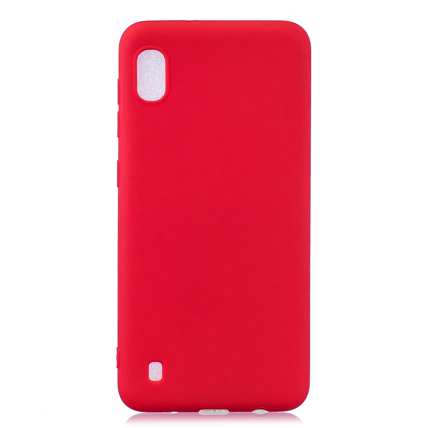 For Samsung A01/ A11/A21/A41/A51/A71/A81/A91 Mobile Phone Case Lovely Candy Color Matte TPU Anti-scratch Non-slip Protective Cover Back Case 4 red