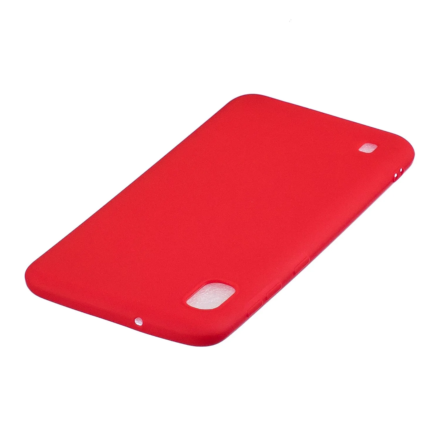 For Samsung A01/ A11/A21/A41/A51/A71/A81/A91 Mobile Phone Case Lovely Candy Color Matte TPU Anti-scratch Non-slip Protective Cover Back Case 4 red