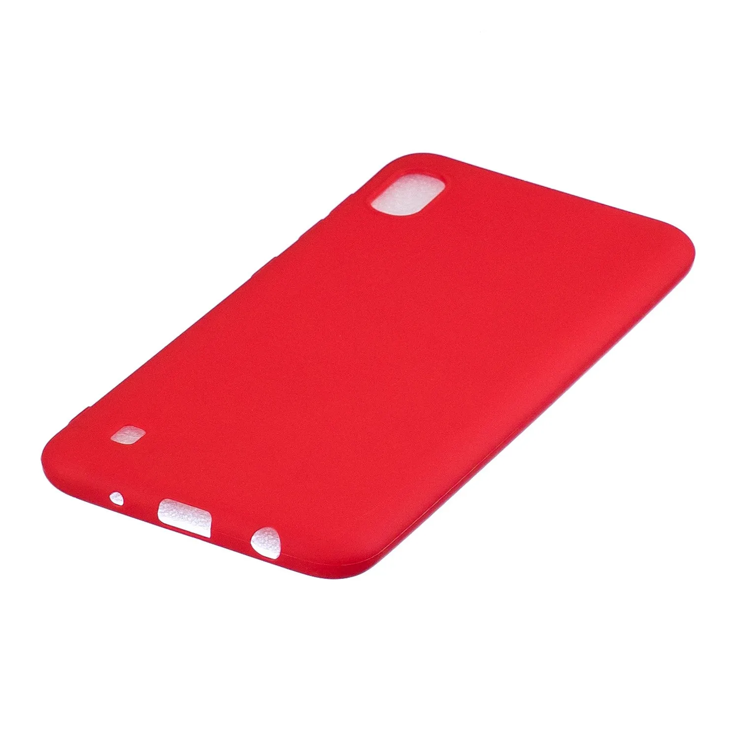 For Samsung A01/ A11/A21/A41/A51/A71/A81/A91 Mobile Phone Case Lovely Candy Color Matte TPU Anti-scratch Non-slip Protective Cover Back Case 4 red