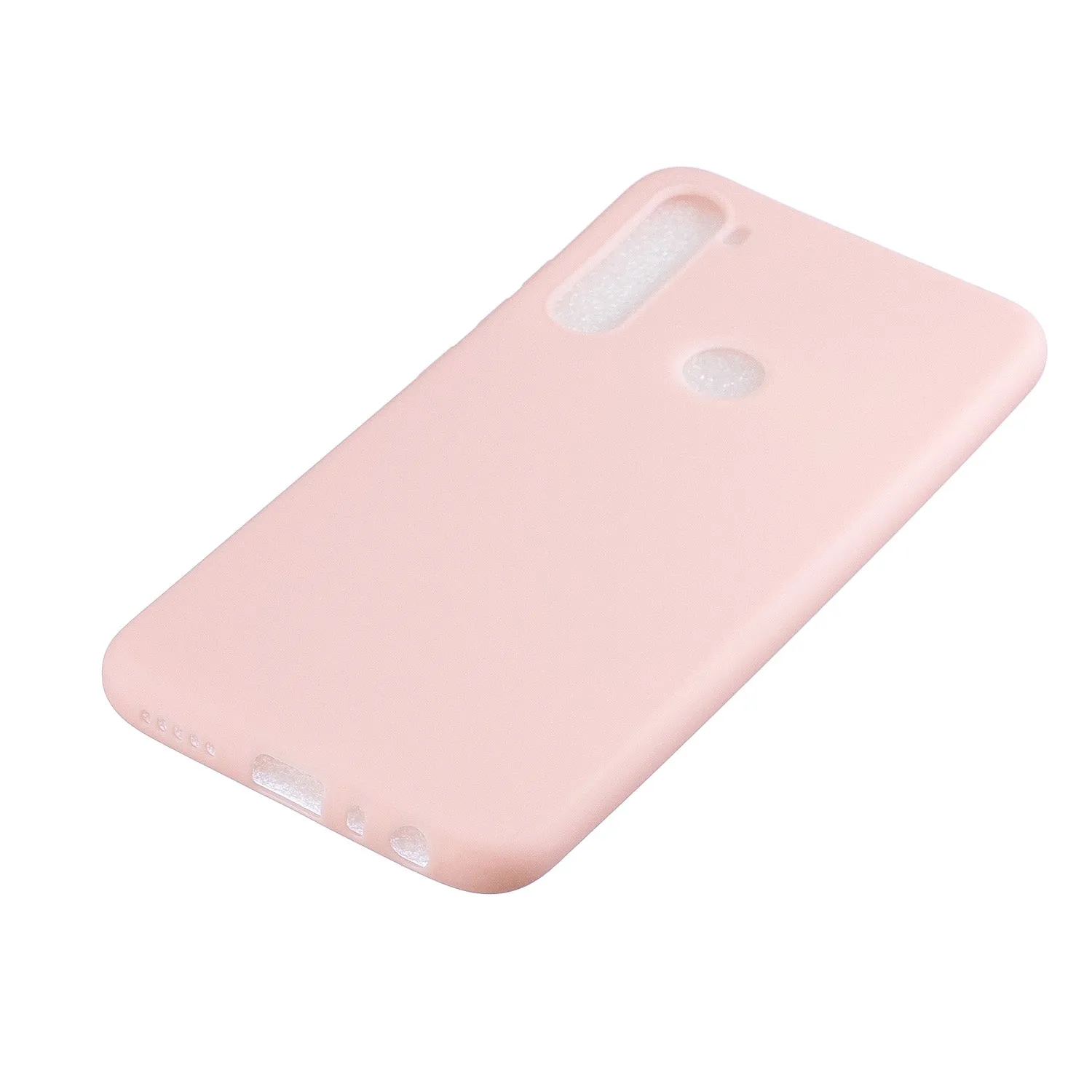 For Samsung A01/ A11/A21/A41/A51/A71/A81/A91 Mobile Phone Case Lovely Candy Color Matte TPU Anti-scratch Non-slip Protective Cover Back Case 6 light pink