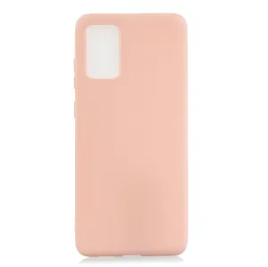 For Samsung A01/ A11/A21/A41/A51/A71/A81/A91 Mobile Phone Case Lovely Candy Color Matte TPU Anti-scratch Non-slip Protective Cover Back Case 6 light pink