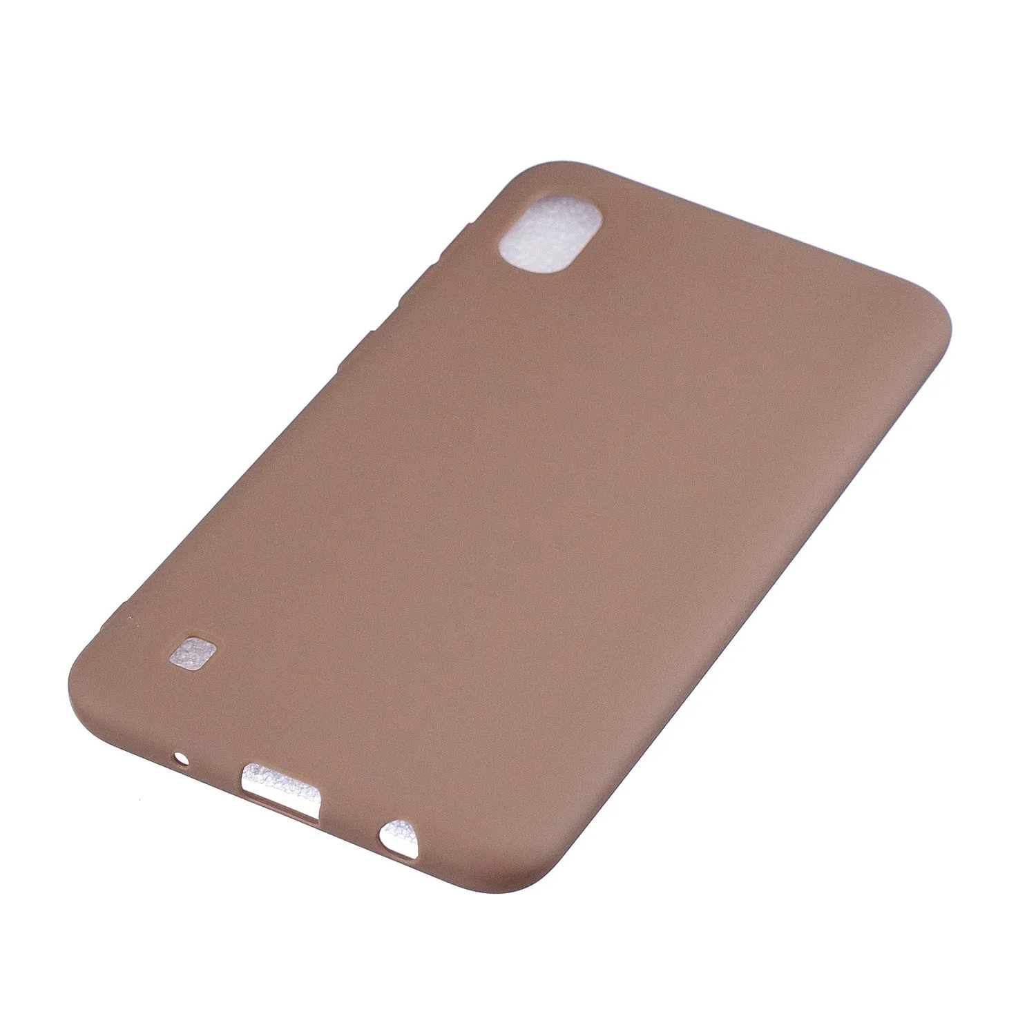 For Samsung A01/ A11/A21/A41/A51/A71/A81/A91 Mobile Phone Case Lovely Candy Color Matte TPU Anti-scratch Non-slip Protective Cover Back Case 9 brown