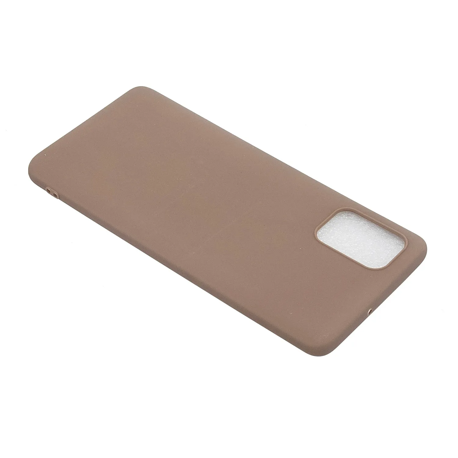 For Samsung A01/ A11/A21/A41/A51/A71/A81/A91 Mobile Phone Case Lovely Candy Color Matte TPU Anti-scratch Non-slip Protective Cover Back Case 9 brown
